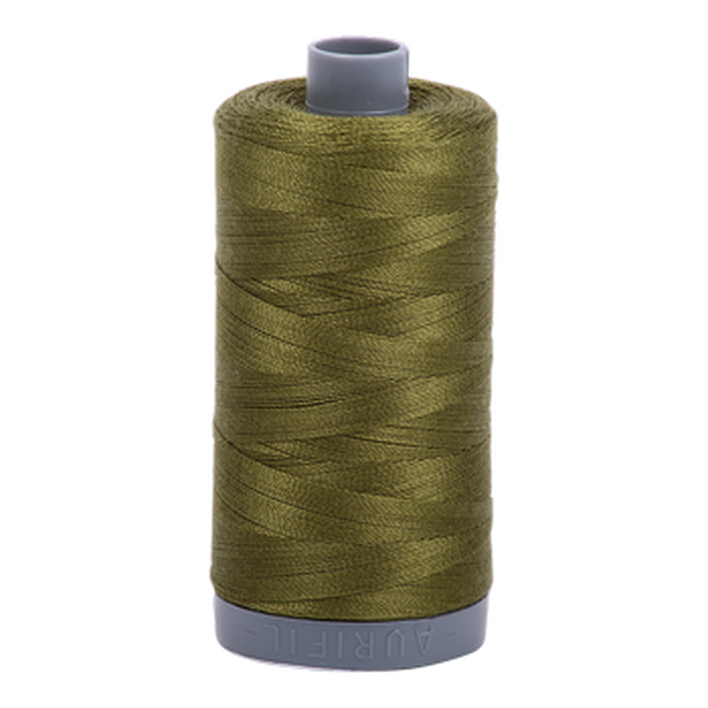 Aurifil embroidery thread spool in Olive (2887) - 28wt 750m