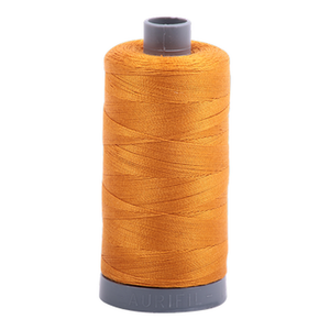 Aurifil embroidery thread spool in Orange Mustard (2140) - 28wt 750m