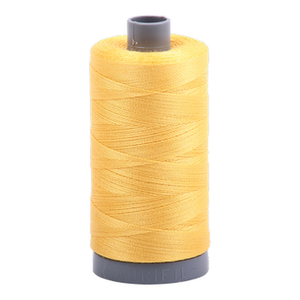 Aurifil embroidery thread spool in Pale Yellow (1135) - 28wt 750m