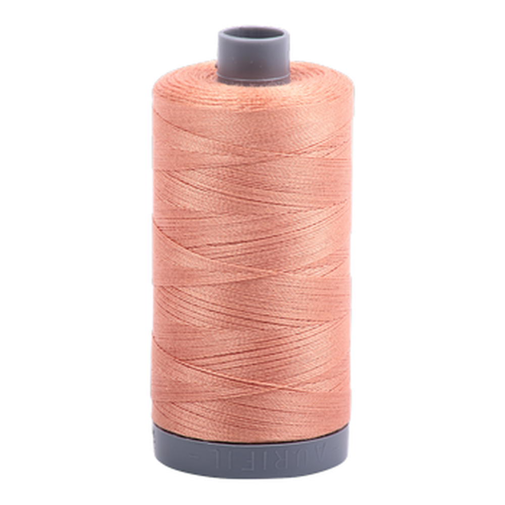 Aurifil embroidery thread spool in Peach (2215) - 28wt 750m