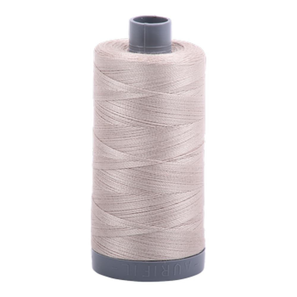 Aurifil embroidery thread spool in Pewter (6711) - 28wt 750m