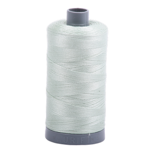 Aurifil embroidery thread spool in Platinum (2912) - 28wt 750m