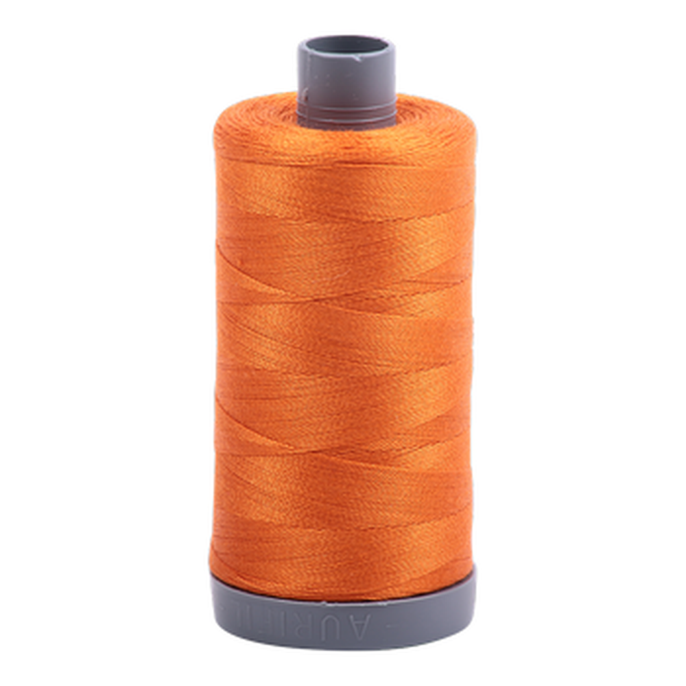 Aurifil embroidery thread spool in Pumpkin (2150) - 28wt 750m