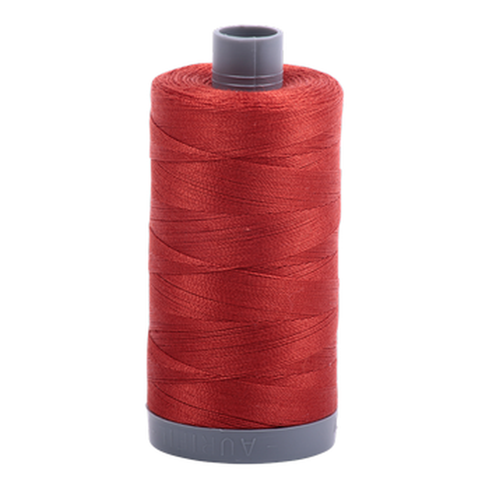 Aurifil embroidery thread spool in Pumpkin Spice (2395) - 28wt 750m