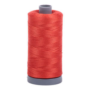 Aurifil embroidery thread spool in Red Orange (2245) - 28wt 750m