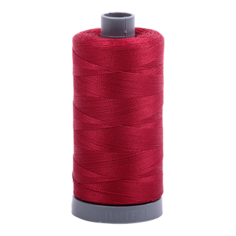 Aurifil embroidery thread spool in Red Wine (2260) - 28wt 750m