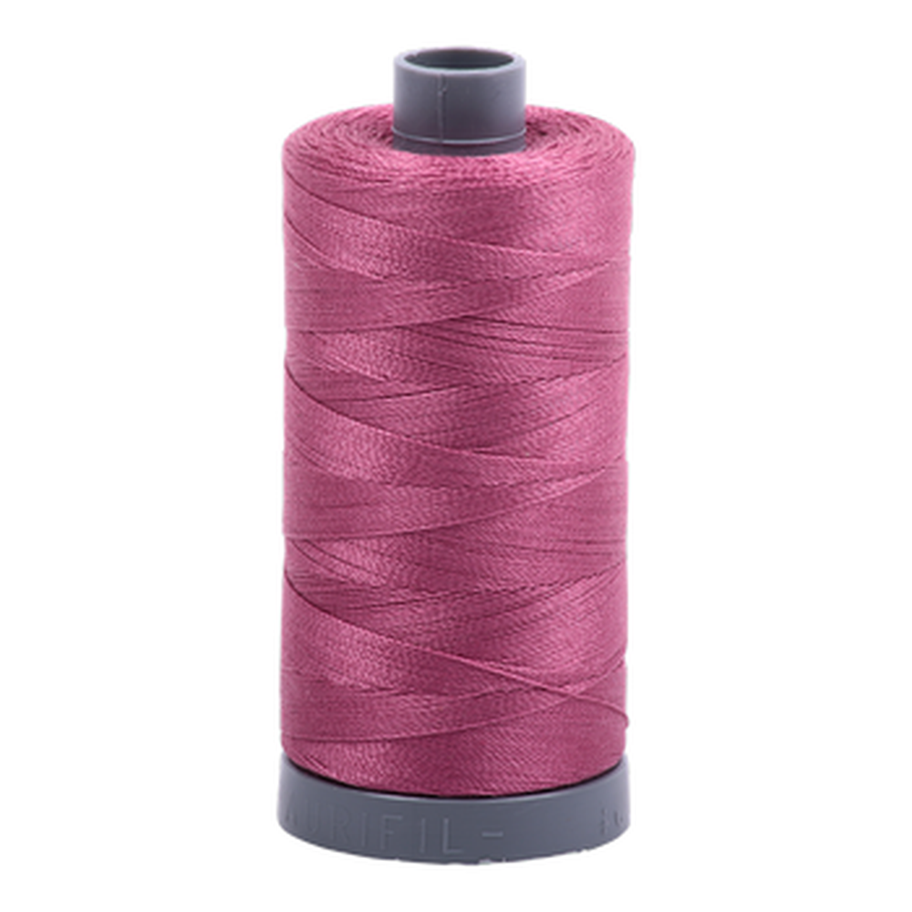 Aurifil embroidery thread spool in Rose (2450) - 28wt 750m