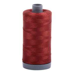 Aurifil embroidery thread spool in Rust (2355) - 28wt 750m