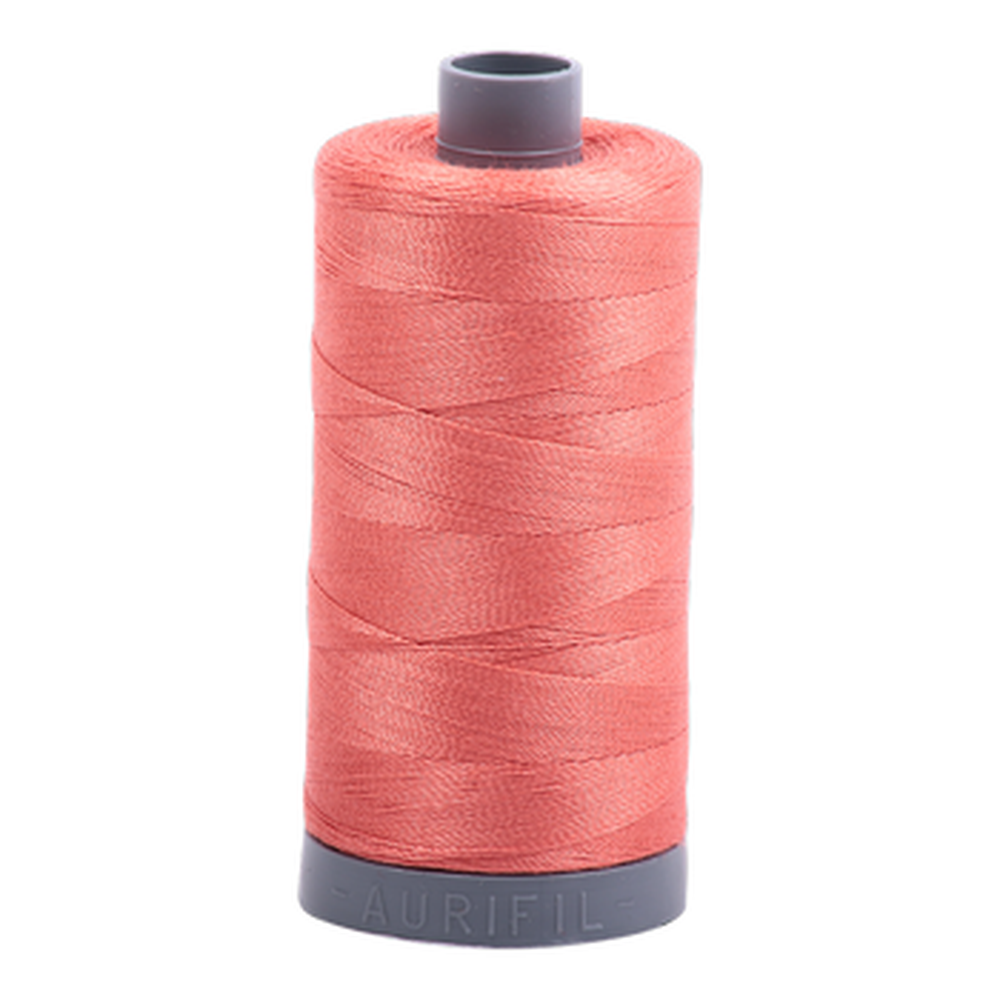 Aurifil embroidery thread spool in Salmon (2225) - 28wt 750m