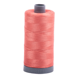 Aurifil embroidery thread spool in Salmon (2225) - 28wt 750m