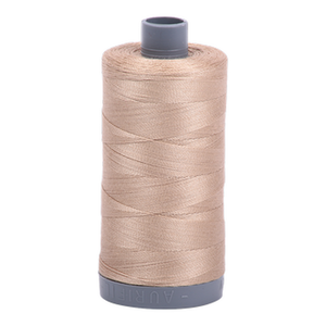 Aurifil embroidery thread spool in Sand (2326) - 28wt 750m
