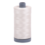 Aurifil embroidery thread spool in Silver White (2309) - 28wt 750m