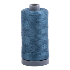 Aurifil embroidery thread spool in Smoke Blue (4644) - 28wt 750m