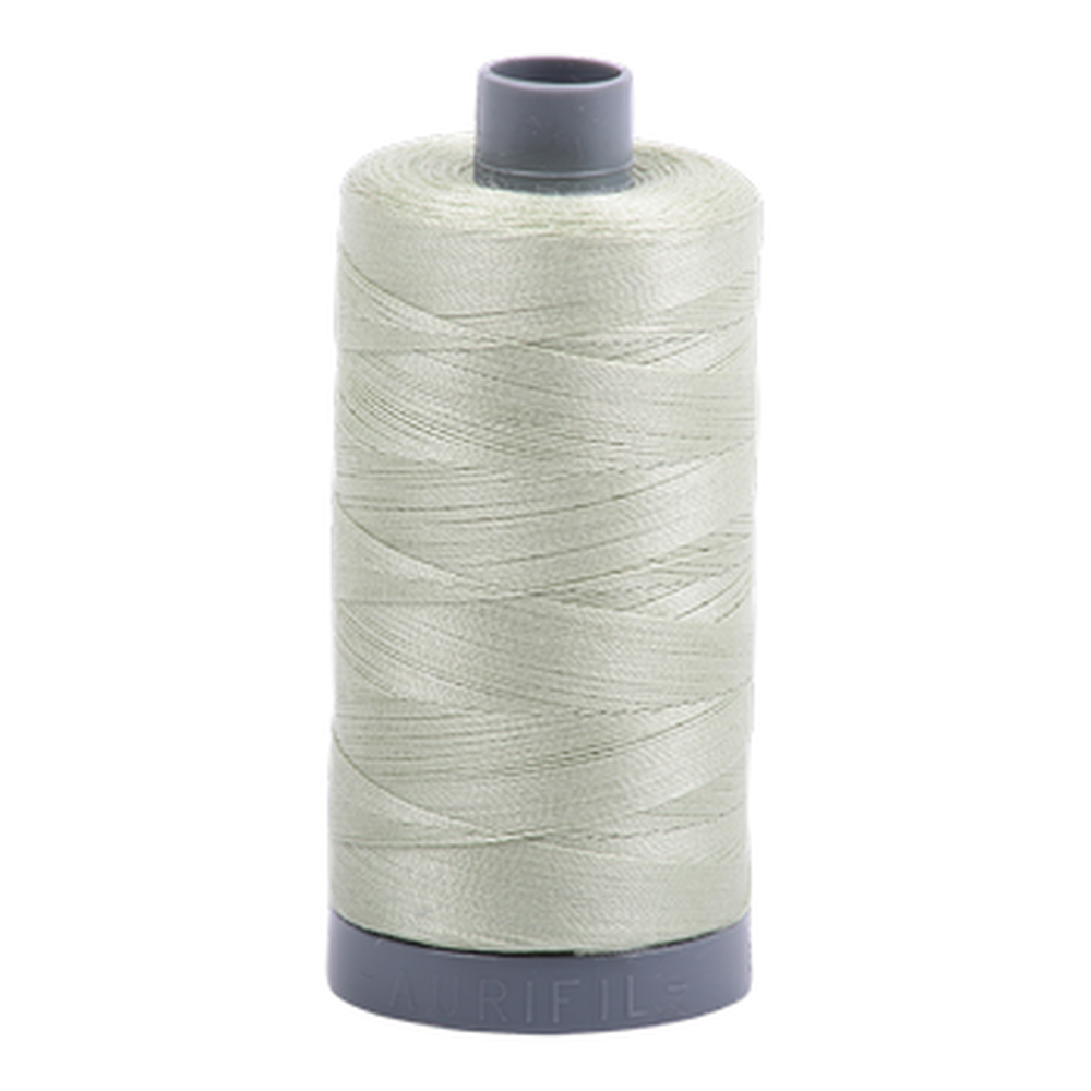 Aurifil embroidery thread spool in Spearmint (2908) - 28wt 750m
