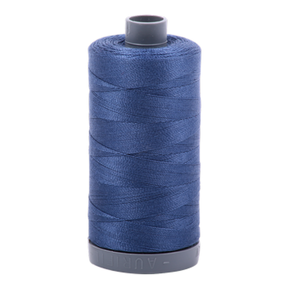 Aurifil embroidery thread spool in Steel Blue (2775) - 28wt 750m