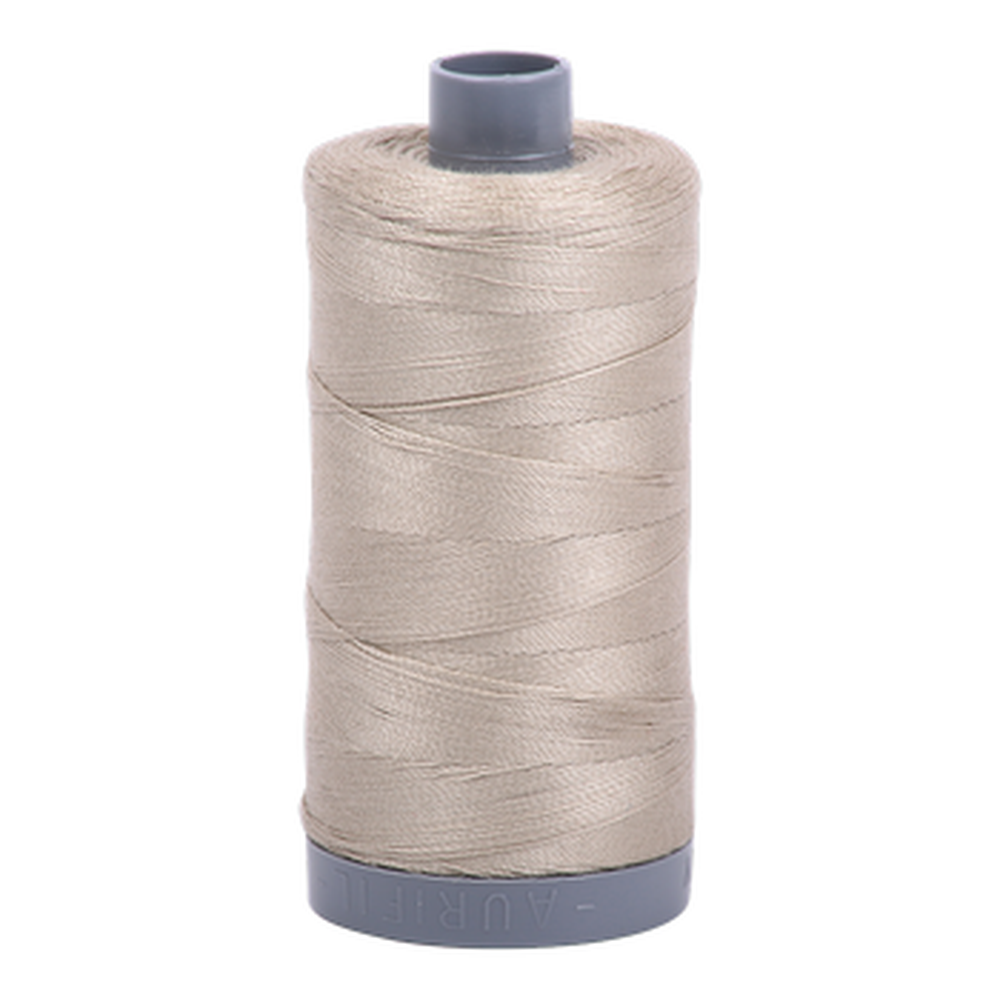 Aurifil embroidery thread spool in Stone (2324) - 28wt 750m