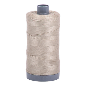 Aurifil embroidery thread spool in Stone (2324) - 28wt 750m