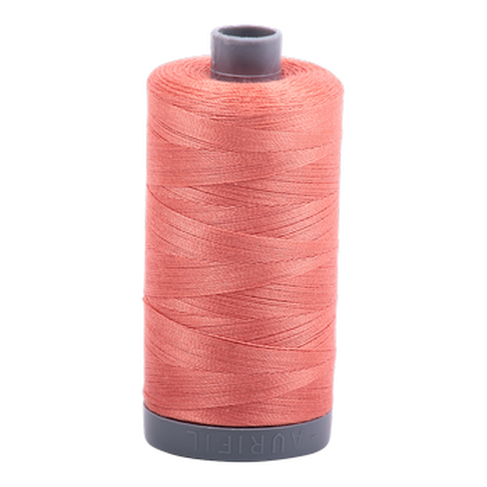 Aurifil embroidery thread spool in Tangerine Dream (6729) - 28wt 750m
