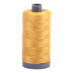 Aurifil embroidery thread spool in Tarnished Gold (2132) - 28wt 750m