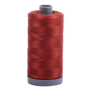 Aurifil embroidery thread spool in Terracotta (2385) - 28wt 750m