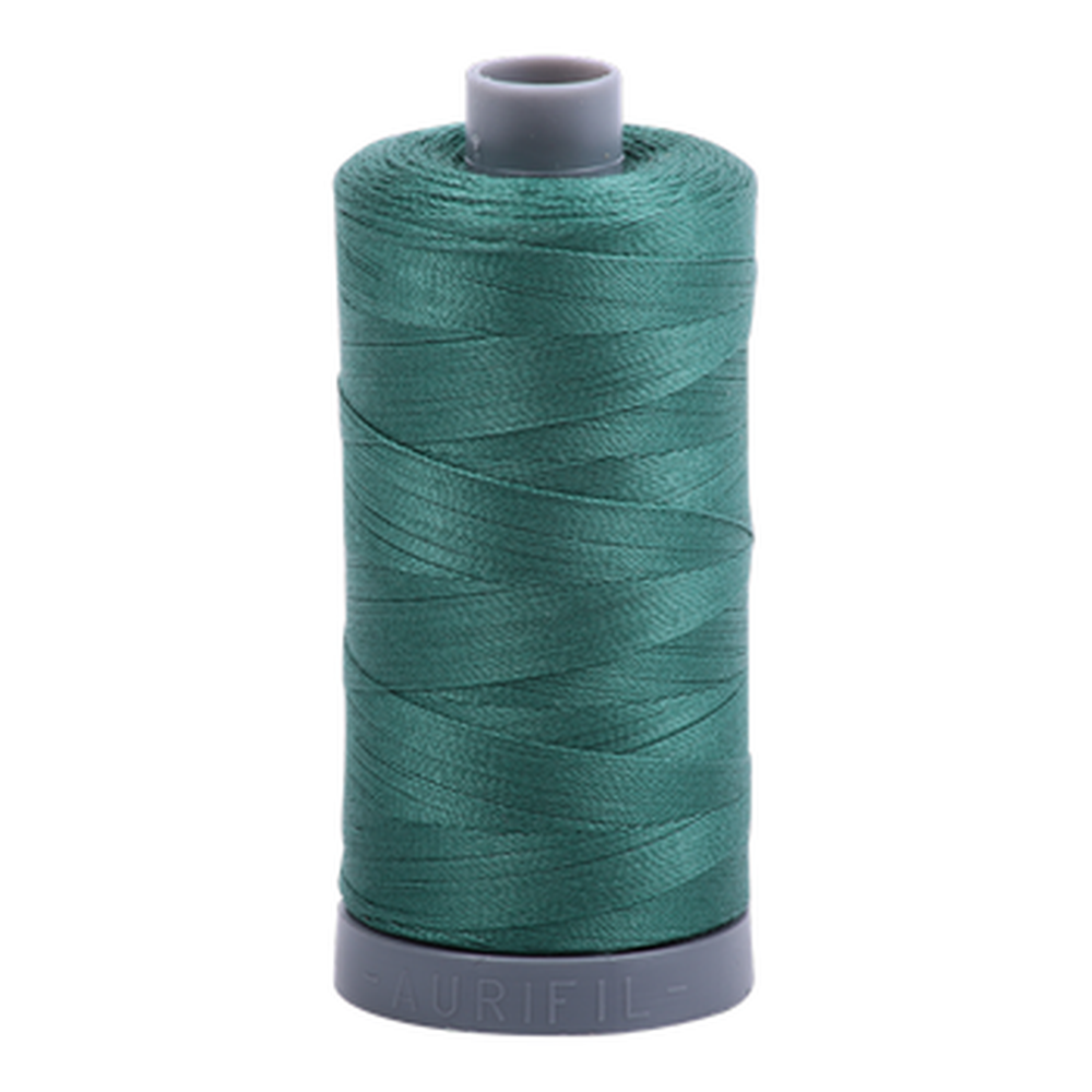 Aurifil embroidery thread spool in Turf Green (4129) - 28wt 750m