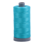 Aurifil embroidery thread spool in Turquoise (2810) - 28wt 750m