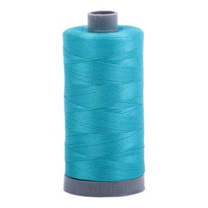 Aurifil embroidery thread spool in Turquoise (2810) - 28wt 750m