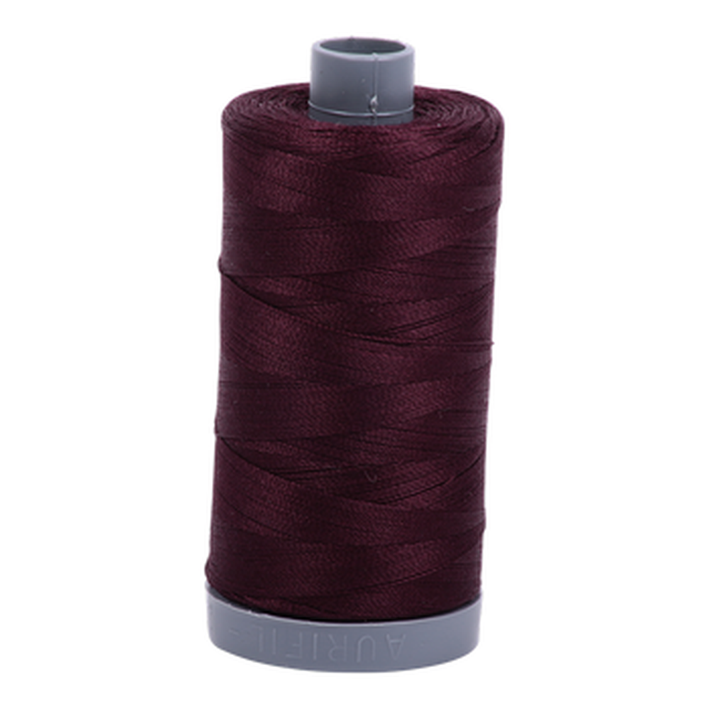 Aurifil embroidery thread spool in V Dk Brown (2465) - 28wt 750m