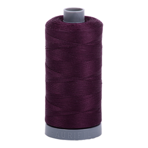 Aurifil embroidery thread spool in V Dk Eggplant (1240) - 28wt 750m
