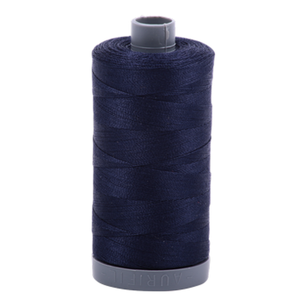 Aurifil embroidery thread spool in V Dk Navy (2785) - 28wt 750m