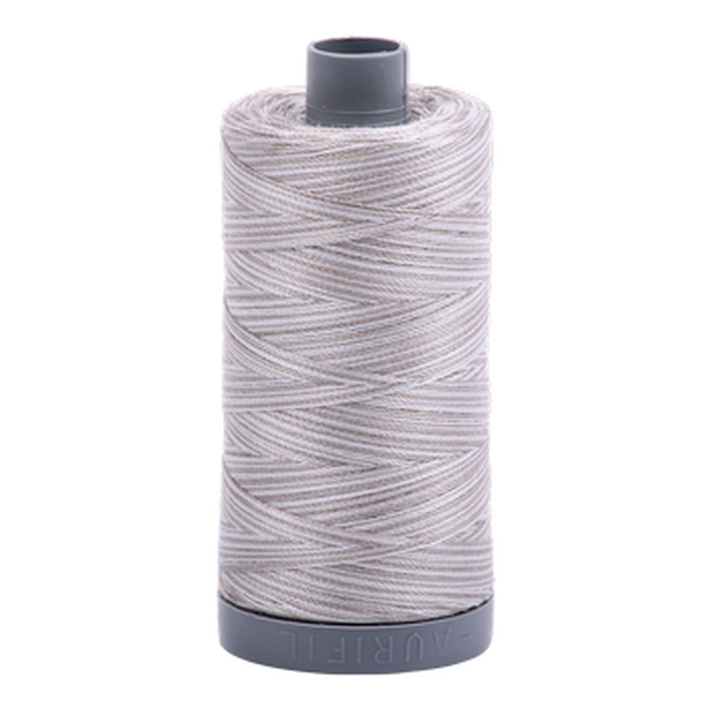 Aurifil embroidery thread spool in Silver Fox (4670) - 28wt 750m