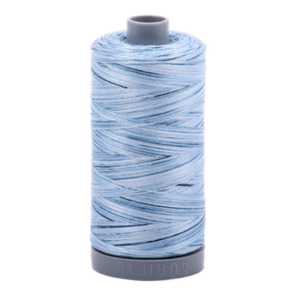 Aurifil embroidery thread spool in Stonewash Blues (4669) - 28wt 750m