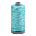 Aurifil embroidery thread spool in Turquoise Foam (4654) - 28wt 750m