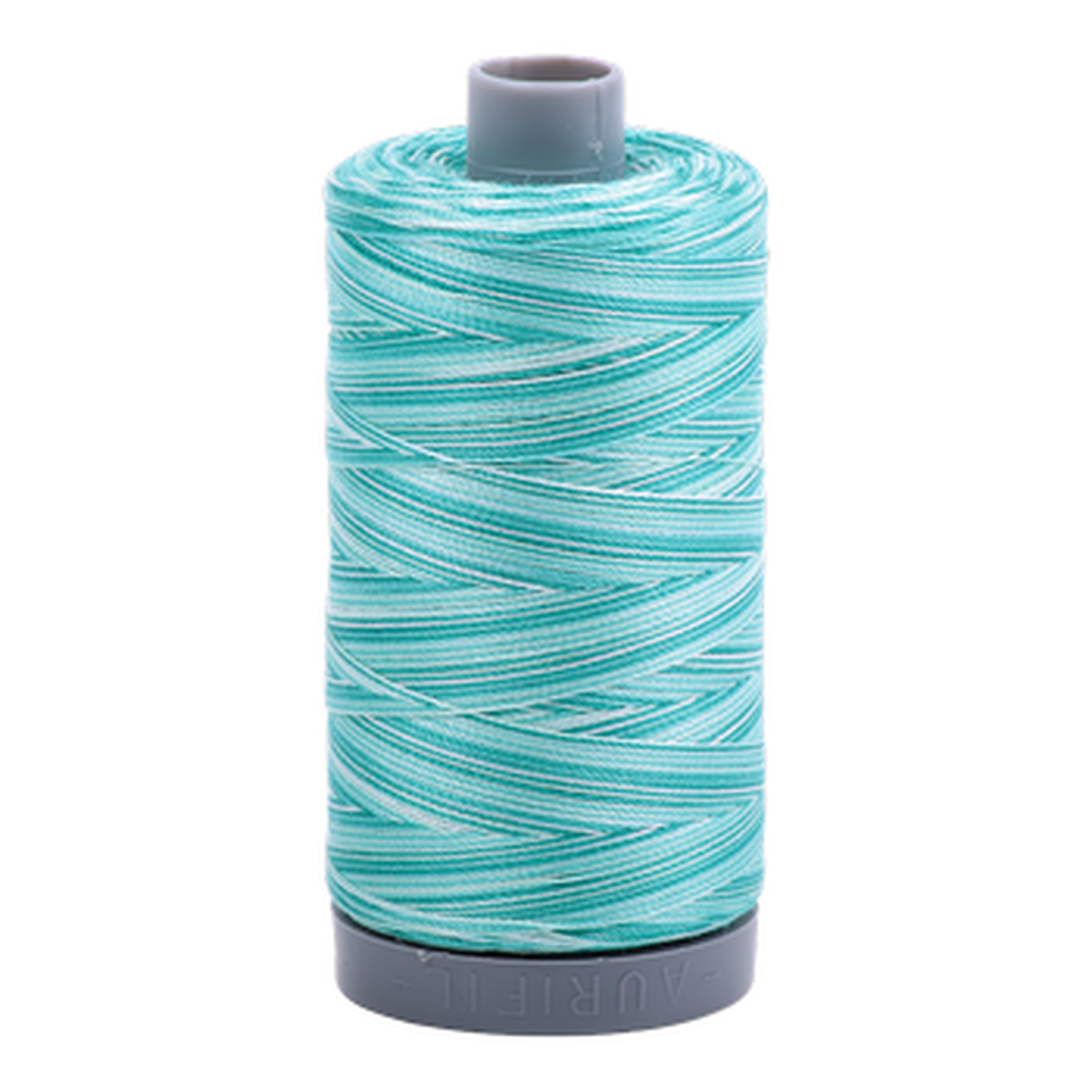 Aurifil embroidery thread spool in Turquoise Foam (4654) - 28wt 750m