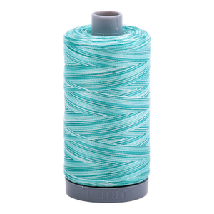 Aurifil embroidery thread spool in Turquoise Foam (4654) - 28wt 750m