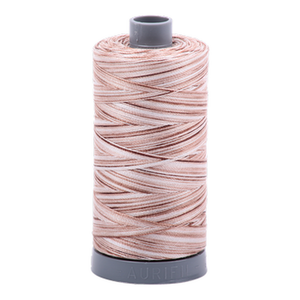 Aurifil embroidery thread spool in Varigated Biscotti (4666) - 28wt 750m
