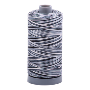 Aurifil embroidery thread spool in Varigated Graphite (4665) - 28wt 750m