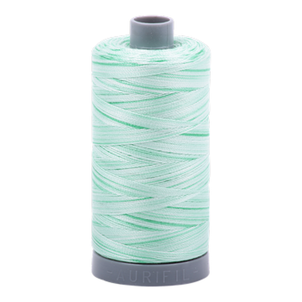Aurifil embroidery thread spool in Varigated Mint Julep (4661) - 28wt 750m