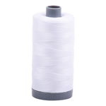 Aurifil embroidery thread spool in White (2024) - 28wt 750m