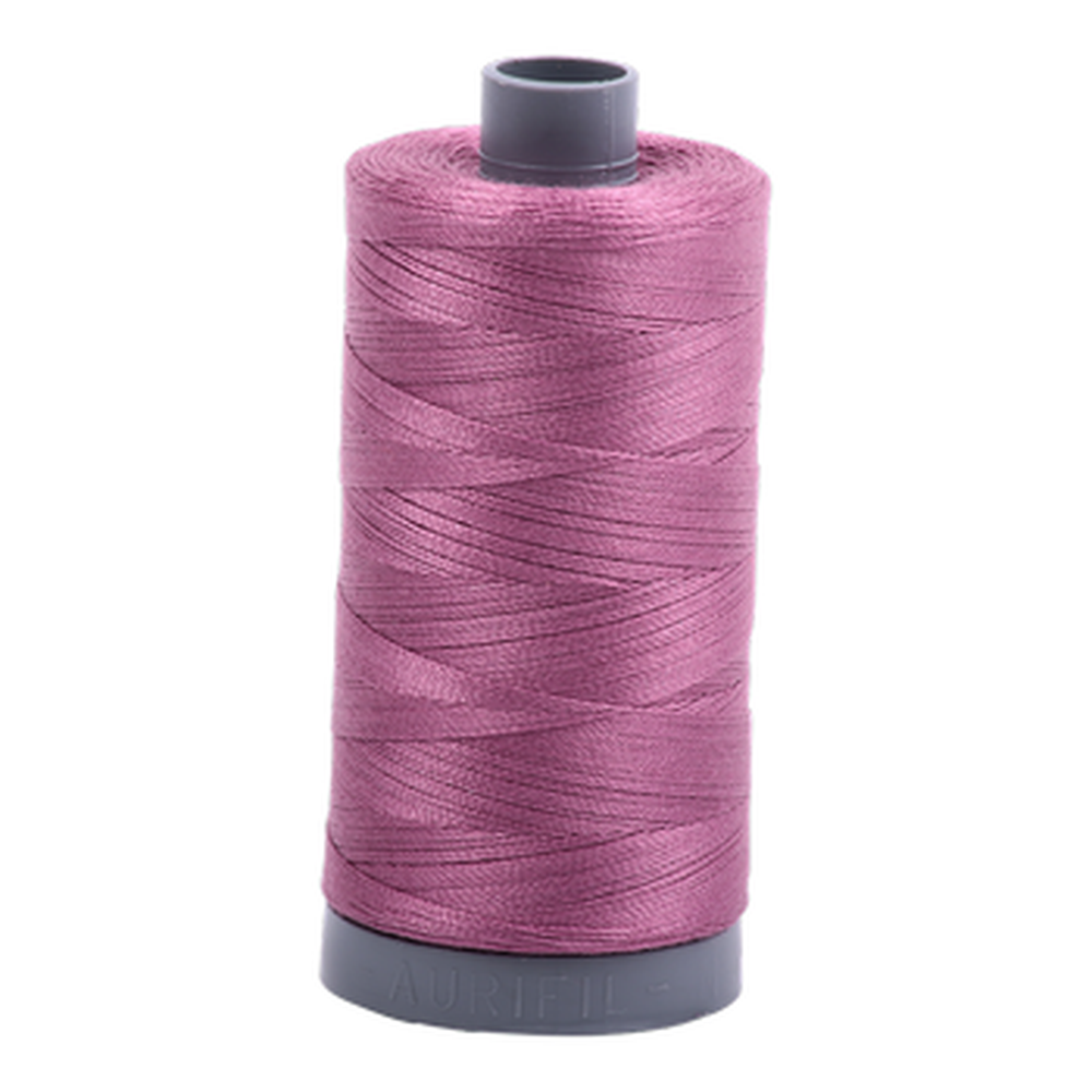 Aurifil embroidery thread spool in Wine (5003) - 28wt 750m
