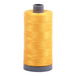 Aurifil embroidery thread spool in Yellow (2135) - 28wt 750m