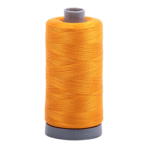 Aurifil embroidery thread spool in Yellow Orange (2145) - 28wt 750m