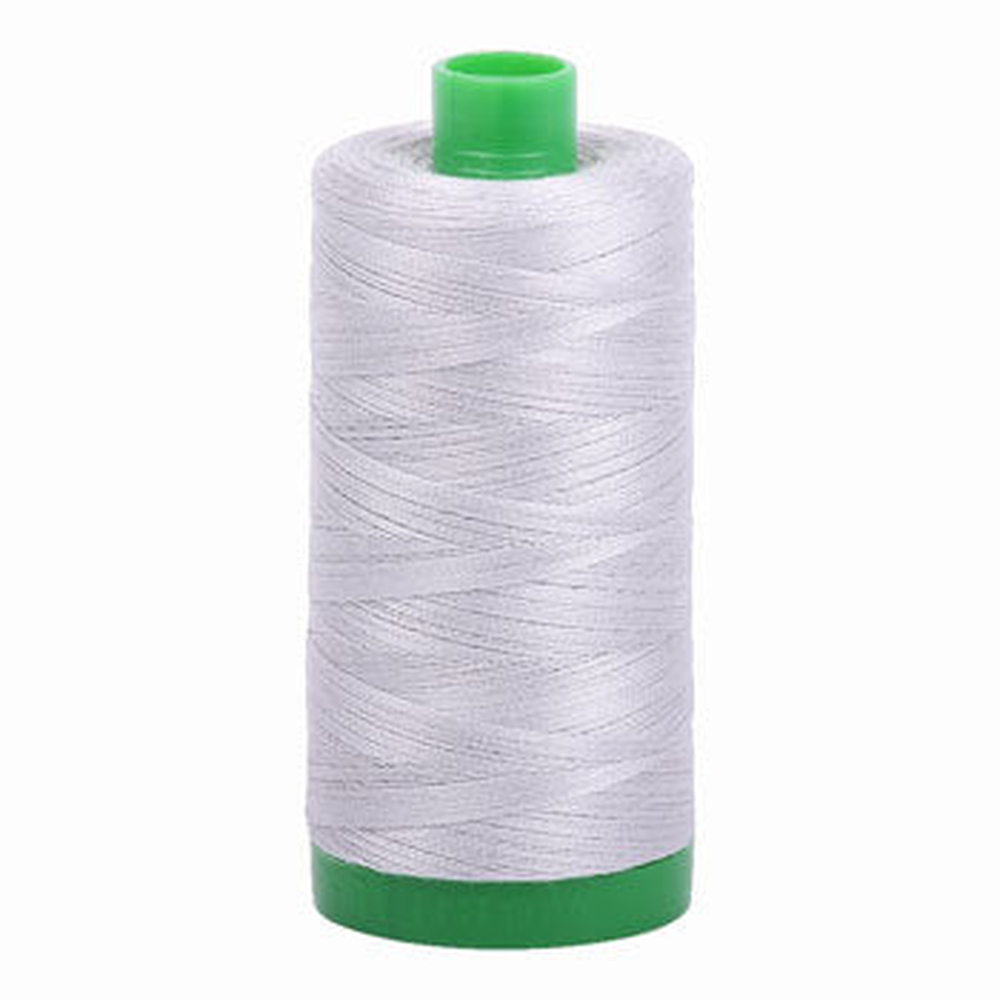 Aurifil embroidery thread spool in Aluminium (2615) - 40wt 1000m