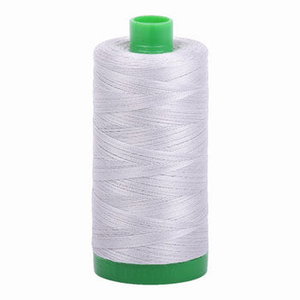 Aurifil embroidery thread spool in Aluminium (2615) - 40wt 1000m