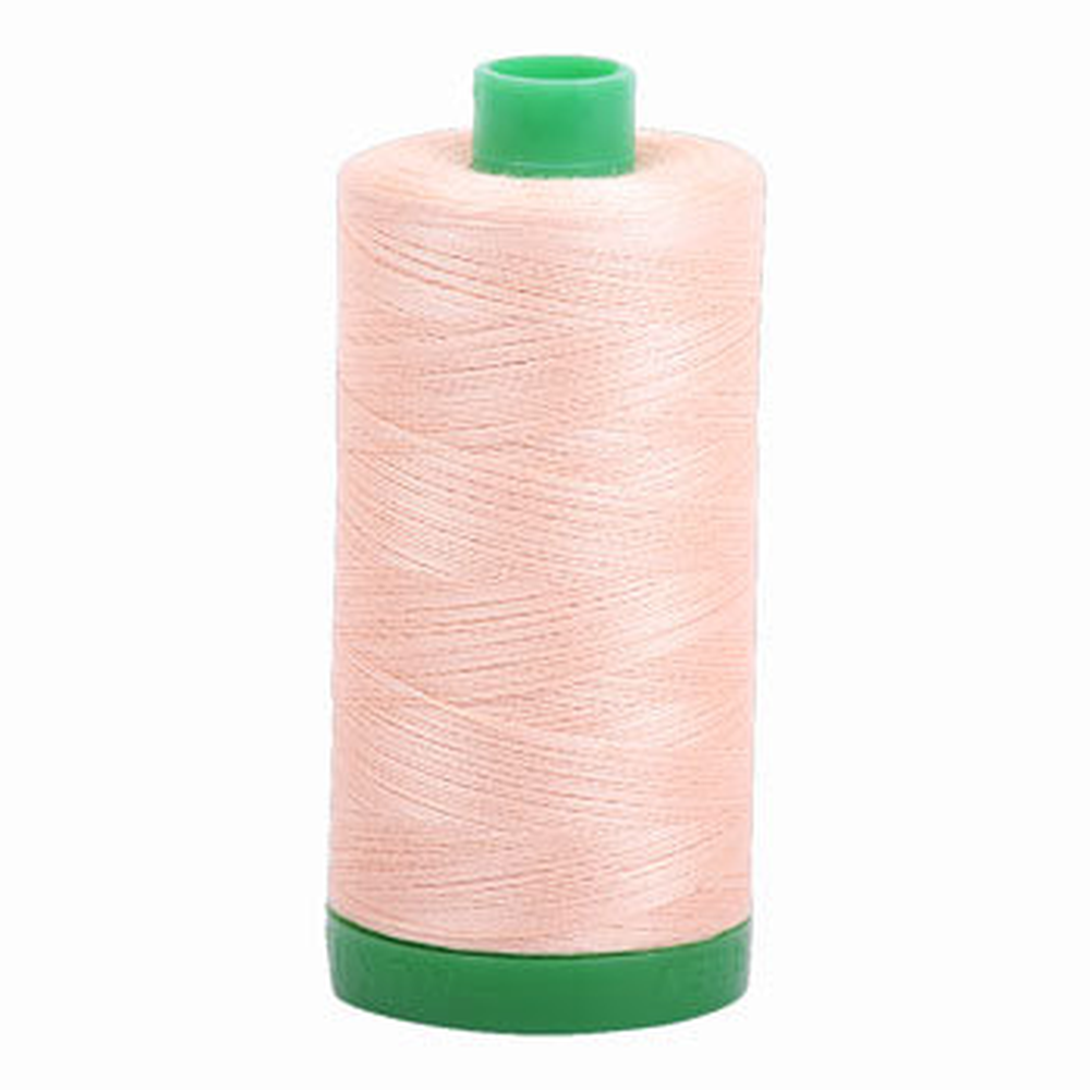 Aurifil embroidery thread spool in Apricot (2205) - 40wt 1000m