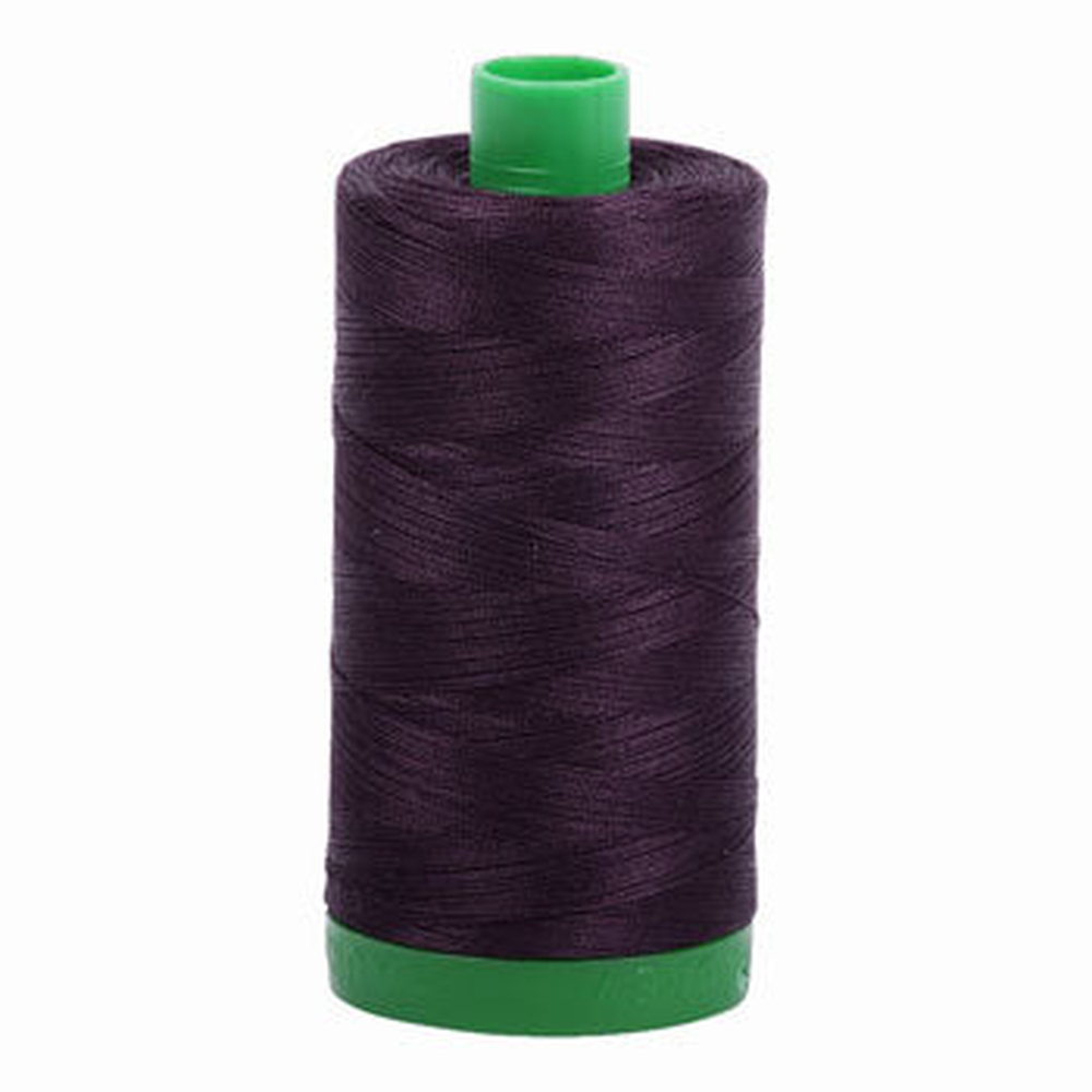 Aurifil embroidery thread spool in Aubergine (2570) - 40wt 1000m