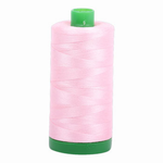 Aurifil embroidery thread spool in Baby Pink (2423) - 40wt 1000m