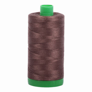 Aurifil embroidery thread spool in Bark (1140) - 40wt 1000m
