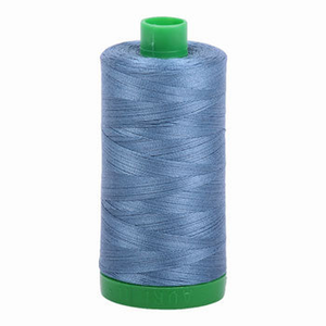 Aurifil embroidery thread spool in Blue Grey (1126) - 40wt 1000m