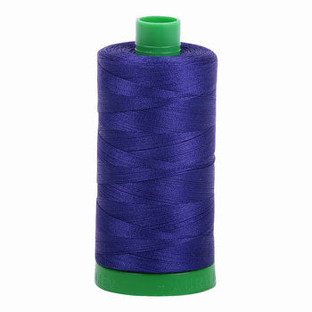 Aurifil embroidery thread spool in Blue Violet (1200) - 40wt 1000m